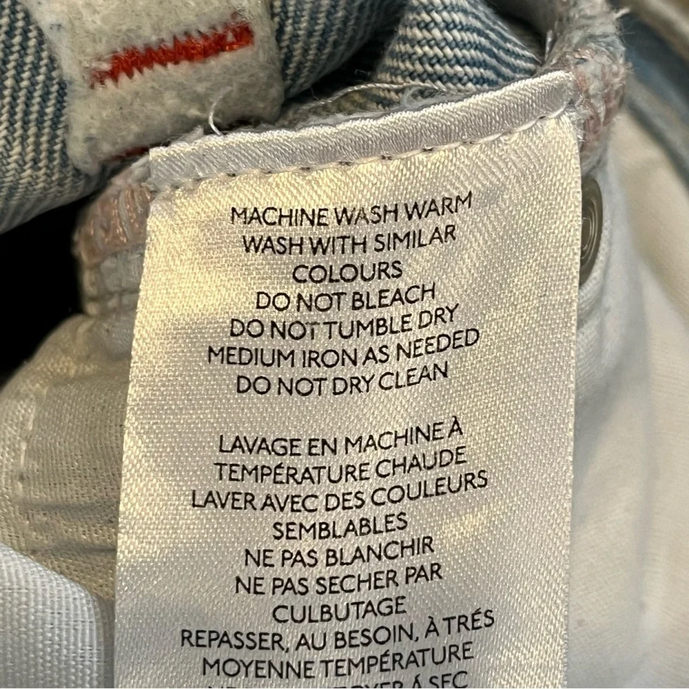 BDG Urban Outfitters High Rise Baggy Jeans Womens 25 Blue Denim Distressed - Picture 10 of 14